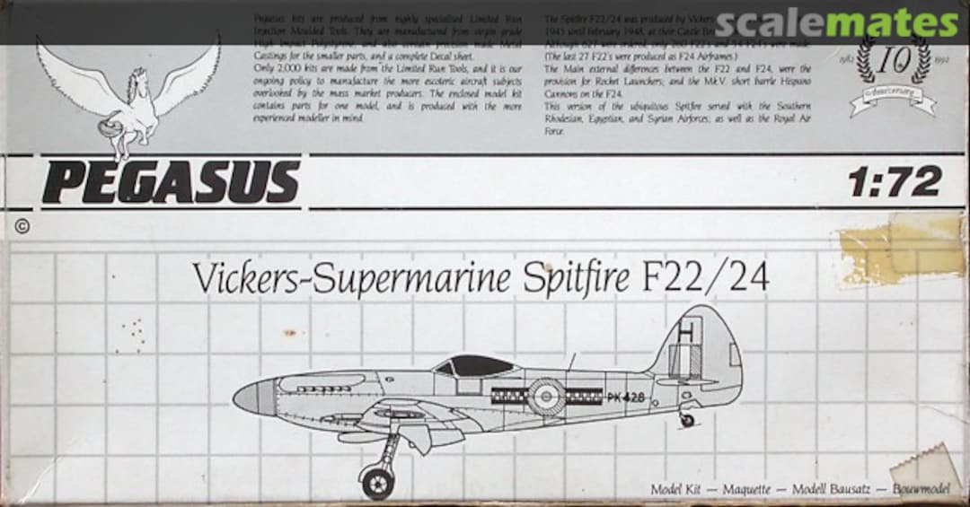 Boxart Vickers-Supermarine Spitfire F22/24 1020 Pegasus