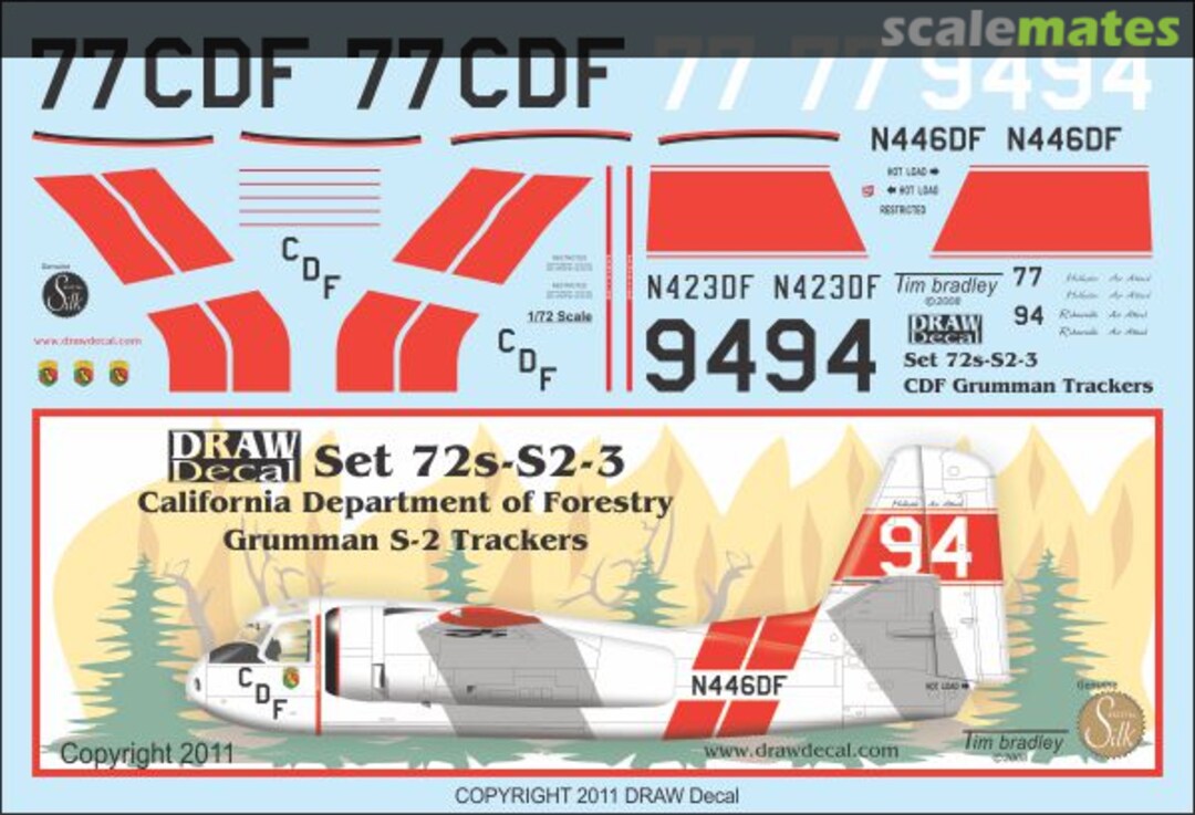 Boxart Grumman S-2 Tracker 72-S2-3 Draw Decal