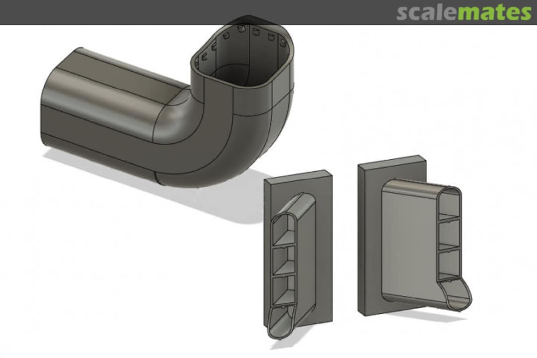 Boxart APU und Pre - Cooler Auslaß WOL480405 Wolf 3D Resin Parts