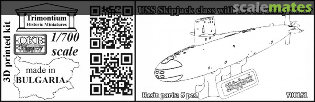 Boxart USS Skipjack class N700151 OKB Grigorov