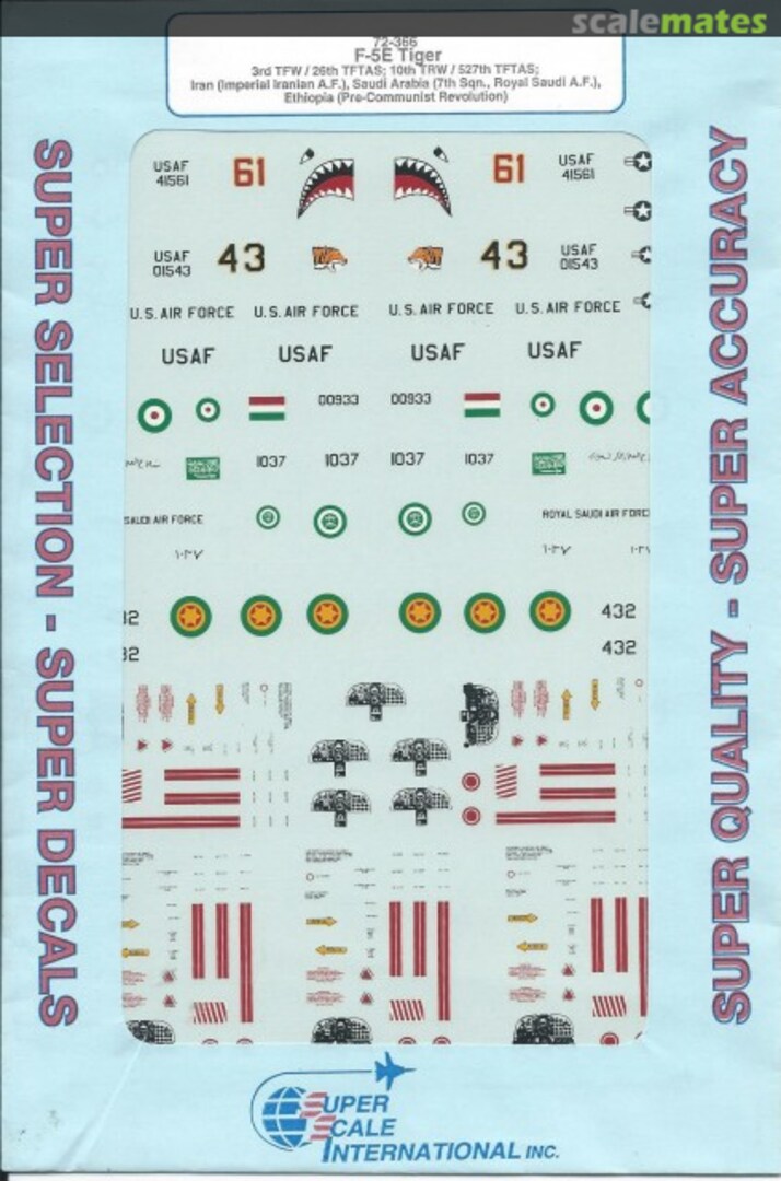 Boxart F-5E Tiger 72-366 SuperScale International