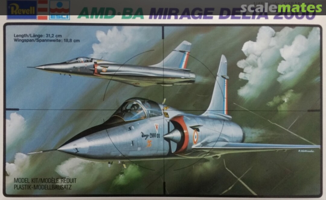 Boxart AMD-BA Mirage Delta 2000 H-2288 Revell/ESCI