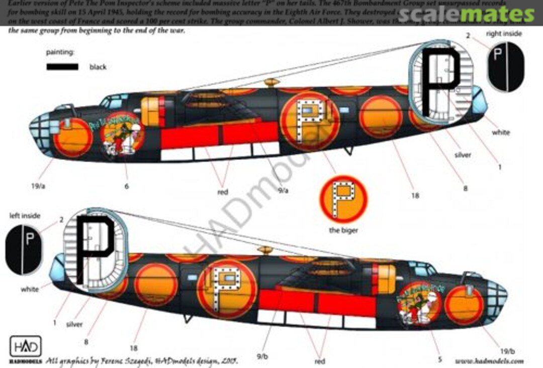 Boxart B-24D/B-24H "Pete the Pom Inspector" HUN48151 HADmodels 