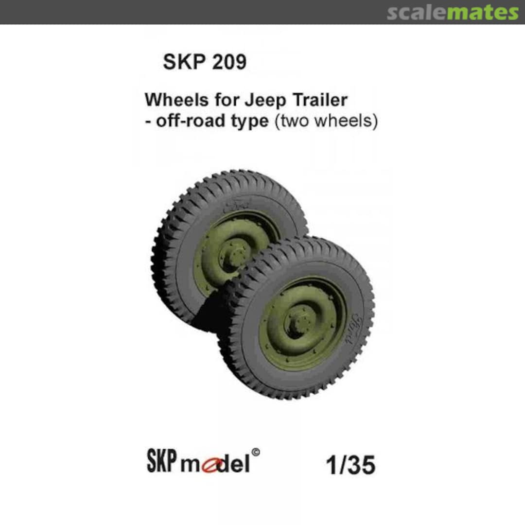 Boxart Wheels for Jeep Trailer - offroad type SKP 209 SKP model