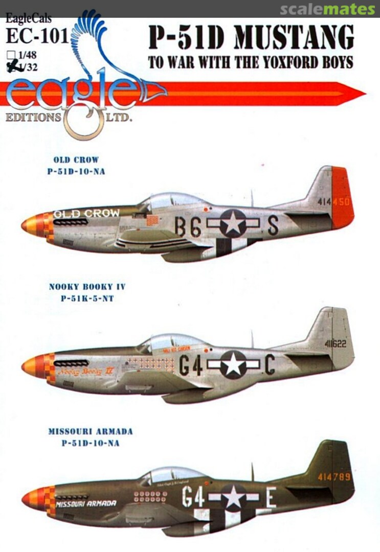 Boxart P-51D Mustang EagleCals EC32-101 Eagle Editions