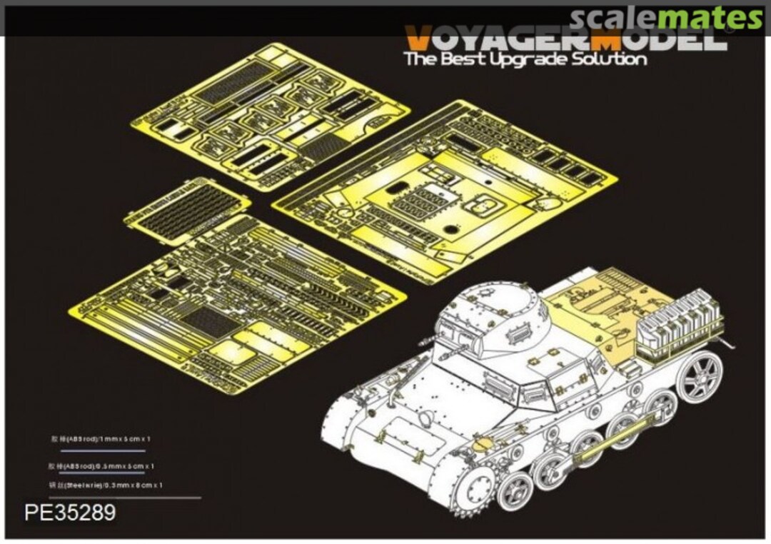 Boxart Pz.Kpfw.I Ausf. B DAK version PE35289 Voyager Model