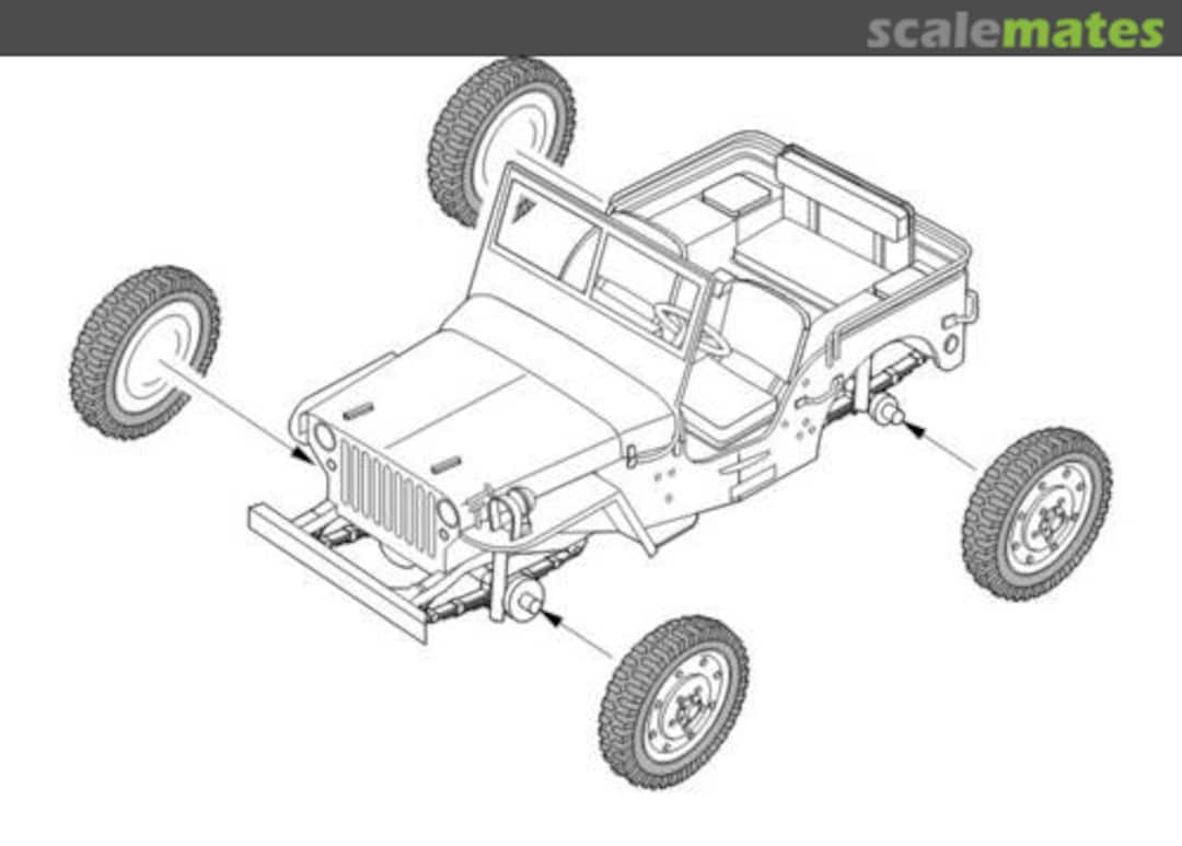 Boxart Jeep Willys Wheels B72013 CMK