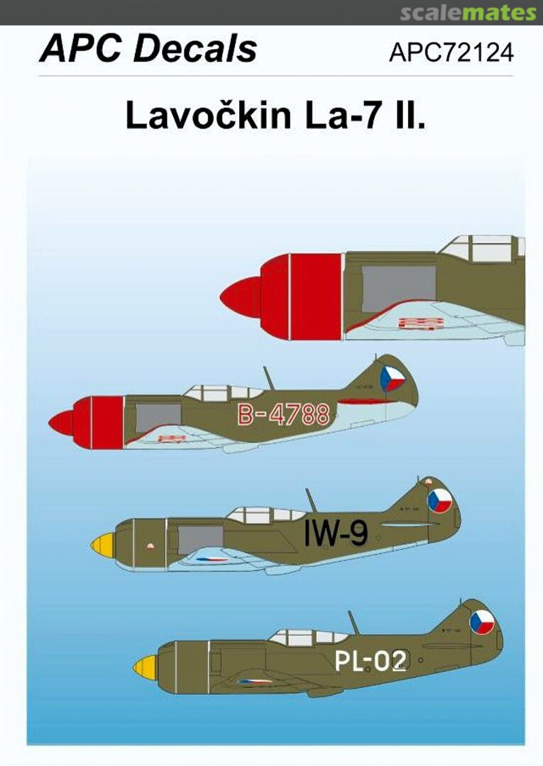 Boxart Lavočkin La-7 II. APC72124 APC Decals