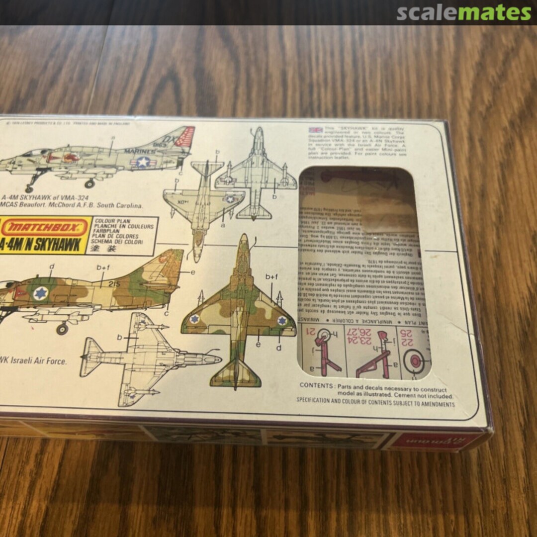 Contents A-4M/N Skyhawk PK-29 Matchbox