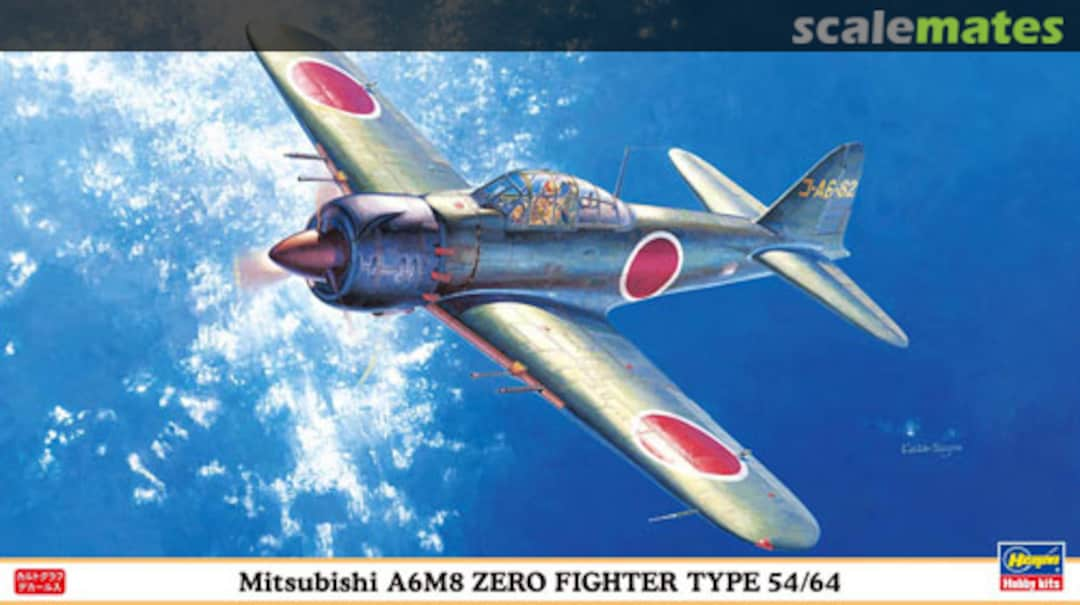 Boxart Mitsubishi A6M8 Zero Fighter Type 54/64 09821 Hasegawa