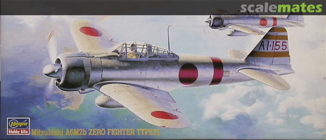 Boxart Mitsubishi A6M2b Model 21 Zero 51314 Hasegawa