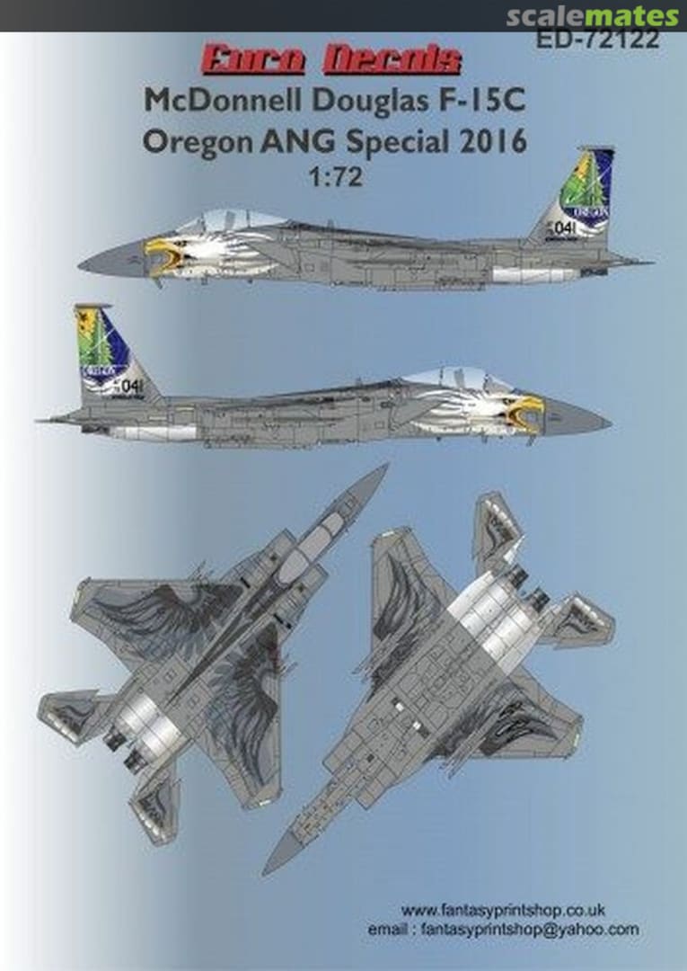 Boxart McDonnell Douglas F-15C ED-72122 Euro Decals