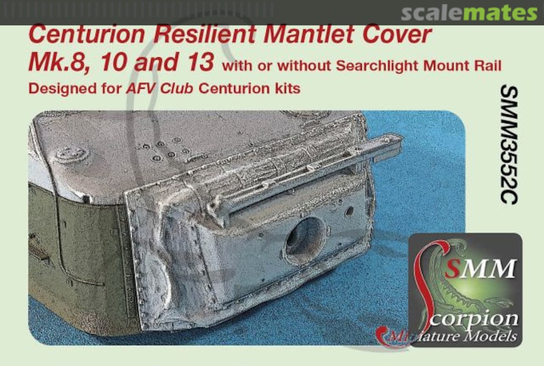 Boxart Centurion Resilient Mantlet Cover Mk.8, 10 and 13 SMM3552C Scorpion Miniature Models