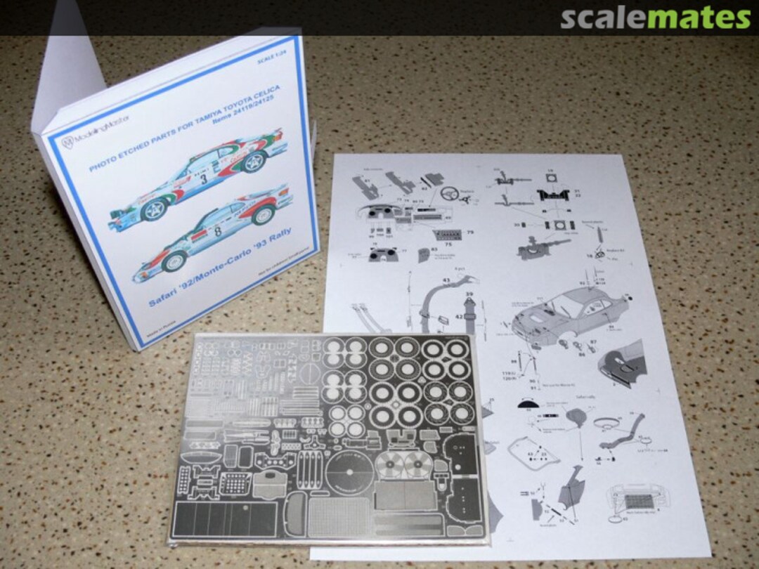 Boxart Photo Etched parts for Tamiya Toyota Celica Rally 92-93 TBA ModellingMaster