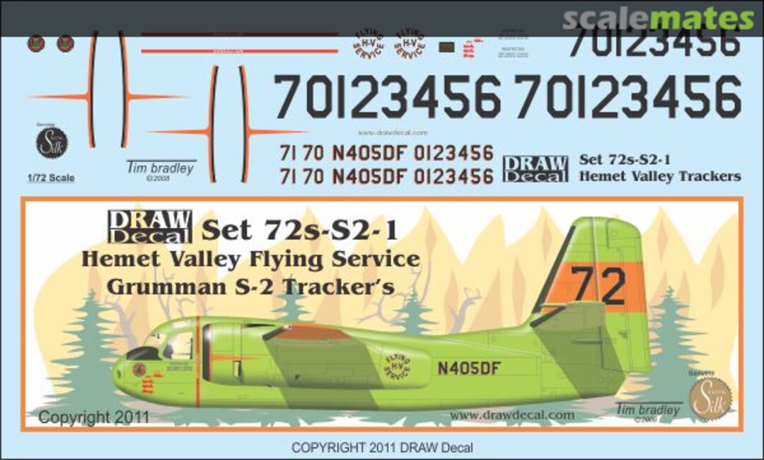 Boxart Grumman S-2 Tracker 72-S2-1 Draw Decal