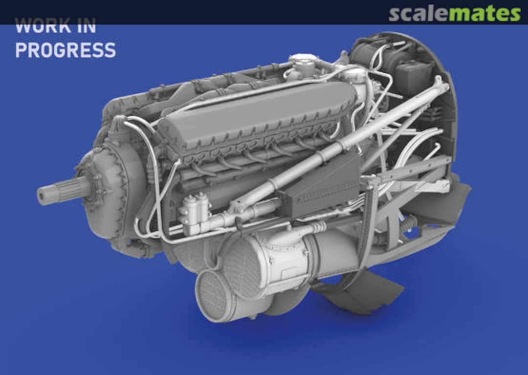 Boxart P-40E Engine PRINT 19904 Eduard