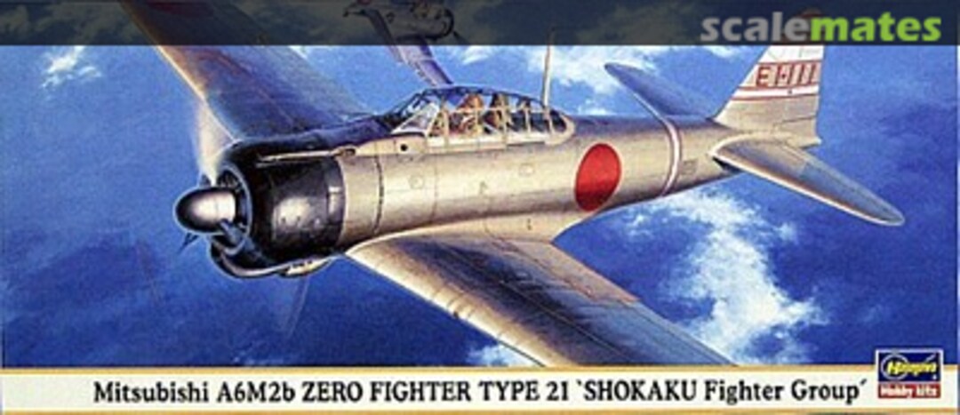 Boxart Mitsubishi A6M2b Zero Fighter Type 21 'Shokaku Fighter Group' 00616 Hasegawa