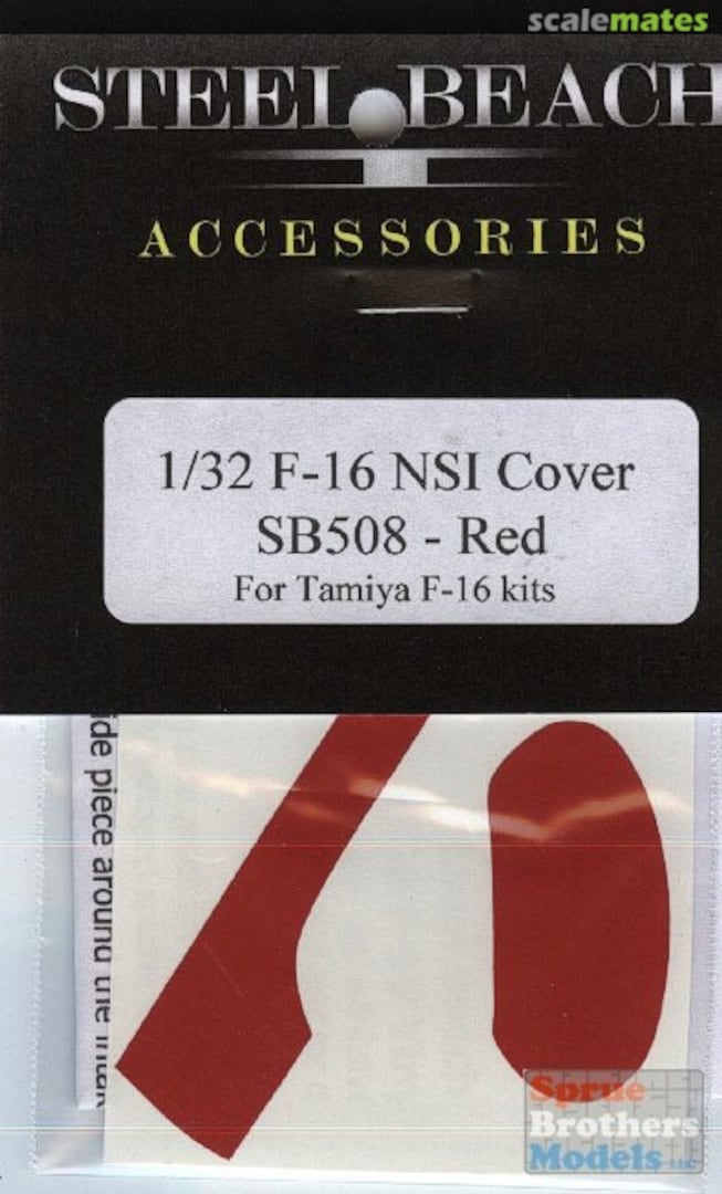 Boxart Red F-16 Falcon NSI (Small Mouth) Cover 33008 Steel Beach