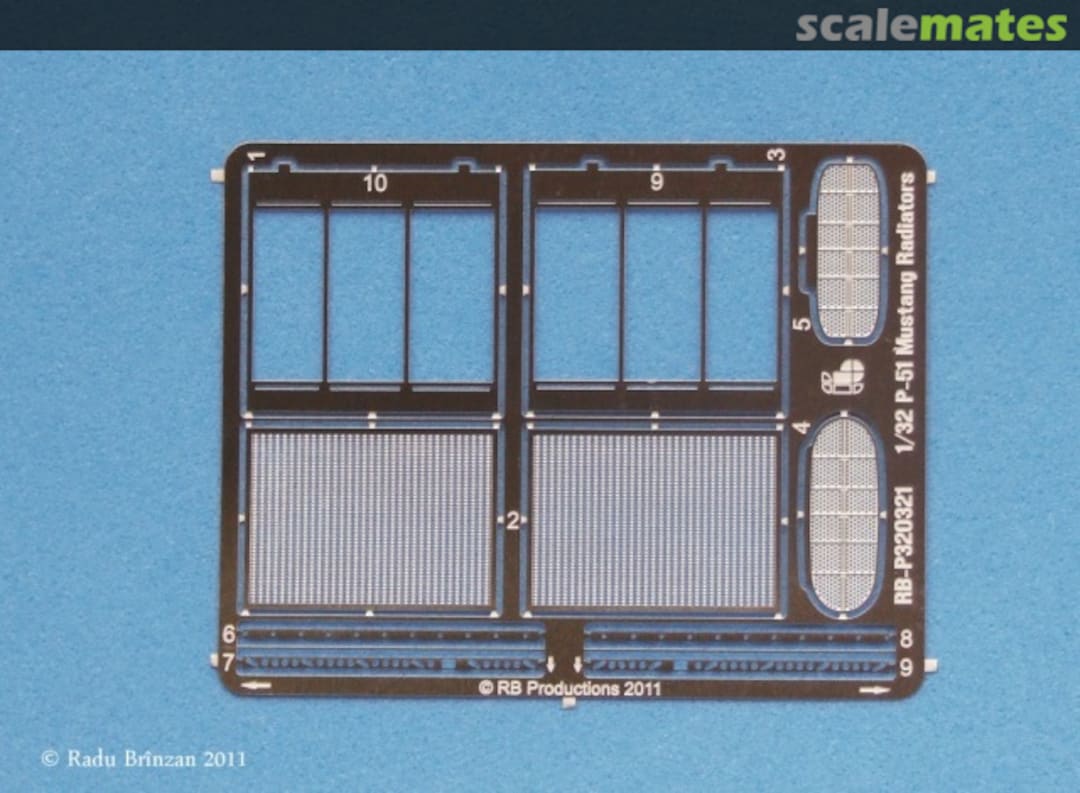 Boxart P-51 Mustang radiators RB-P32021 RB Productions