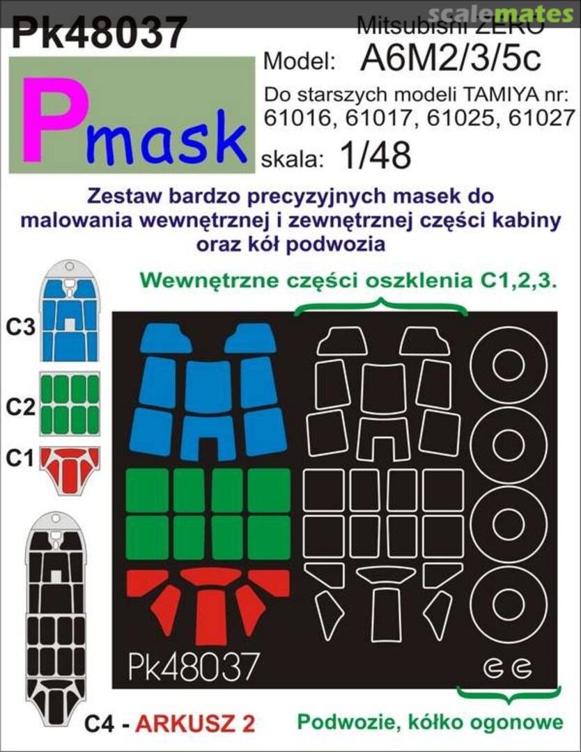 Boxart Mitsubishi ZERO A6M2/3/5c PK48037 Pmask