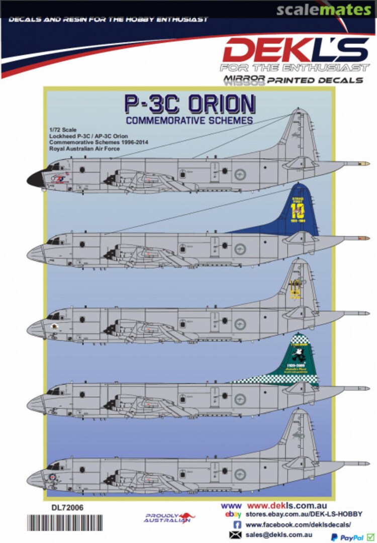 Boxart P-3C Orion DL72006 DEKL's