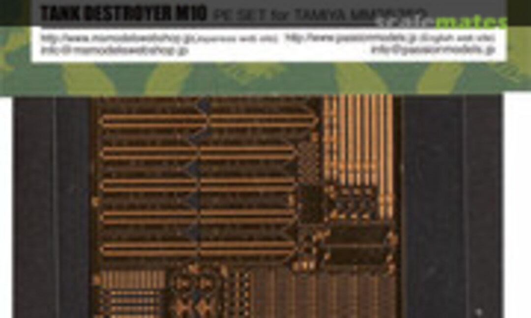 1:35 U.S. Tank Destroyer M10 (MID Production) Etching Set (Passion Models P35-122)