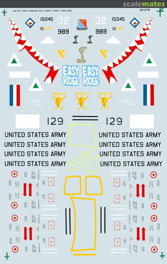 Boxart UH-1 B/C Iroquois 48-279 SuperScale International