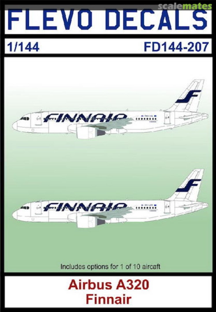 Boxart Airbus A320 Finnair FD144-207 Flevo Decals