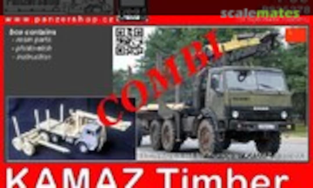 1:35 KAMAZ Timber w/pole trailer &amp; Kamaz (PanzerShop Combi_PS35278)