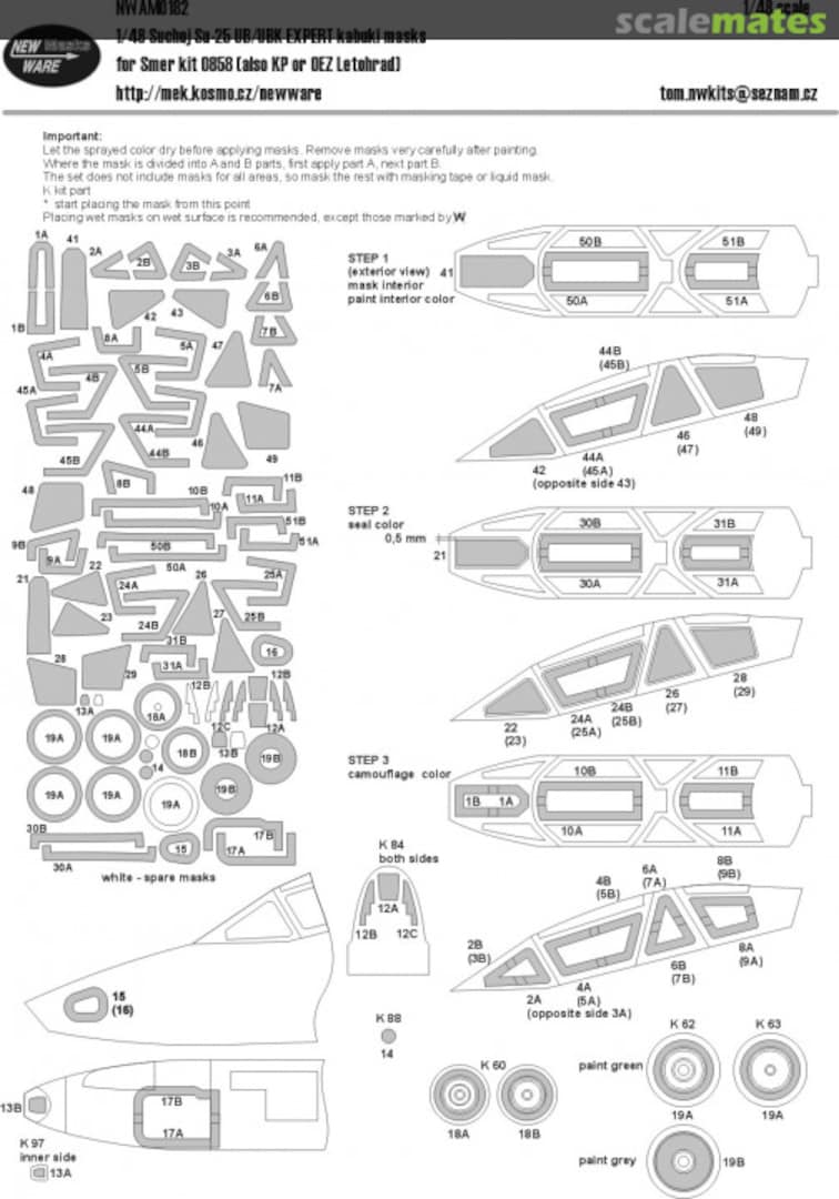 Boxart Sukhoi Su-25UB/UBK EXPERT NWAM182 New Ware