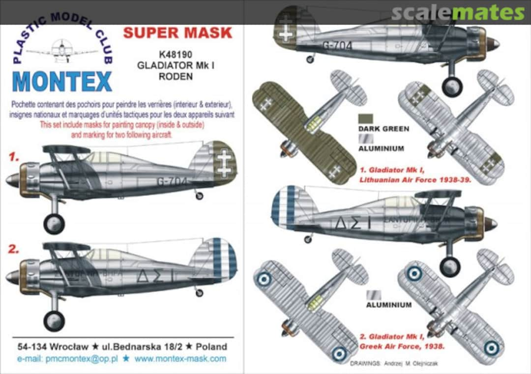 Boxart Gloster Gladiator Mk.I K48190 Montex