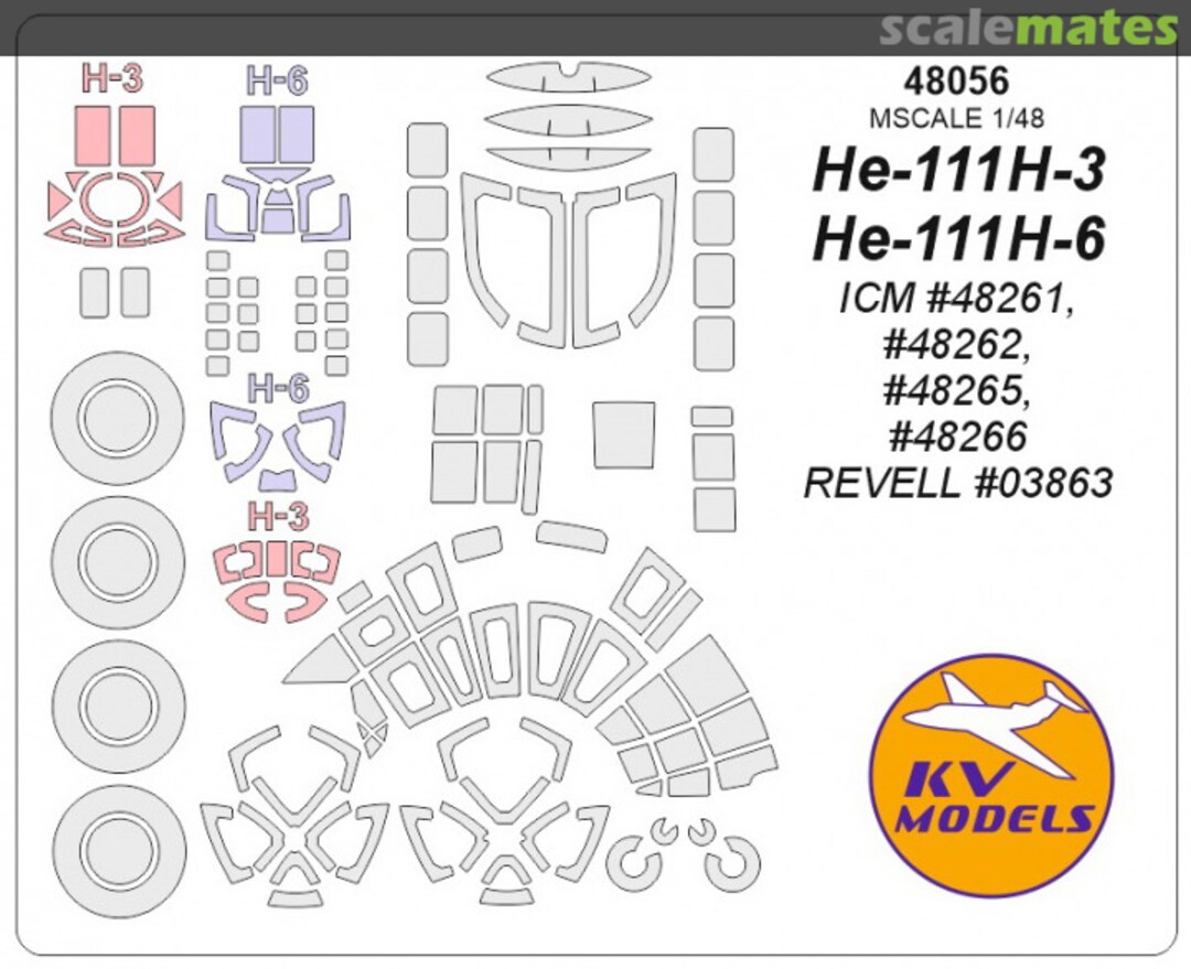 Boxart He-111H-6/H-3 48056 KV Models