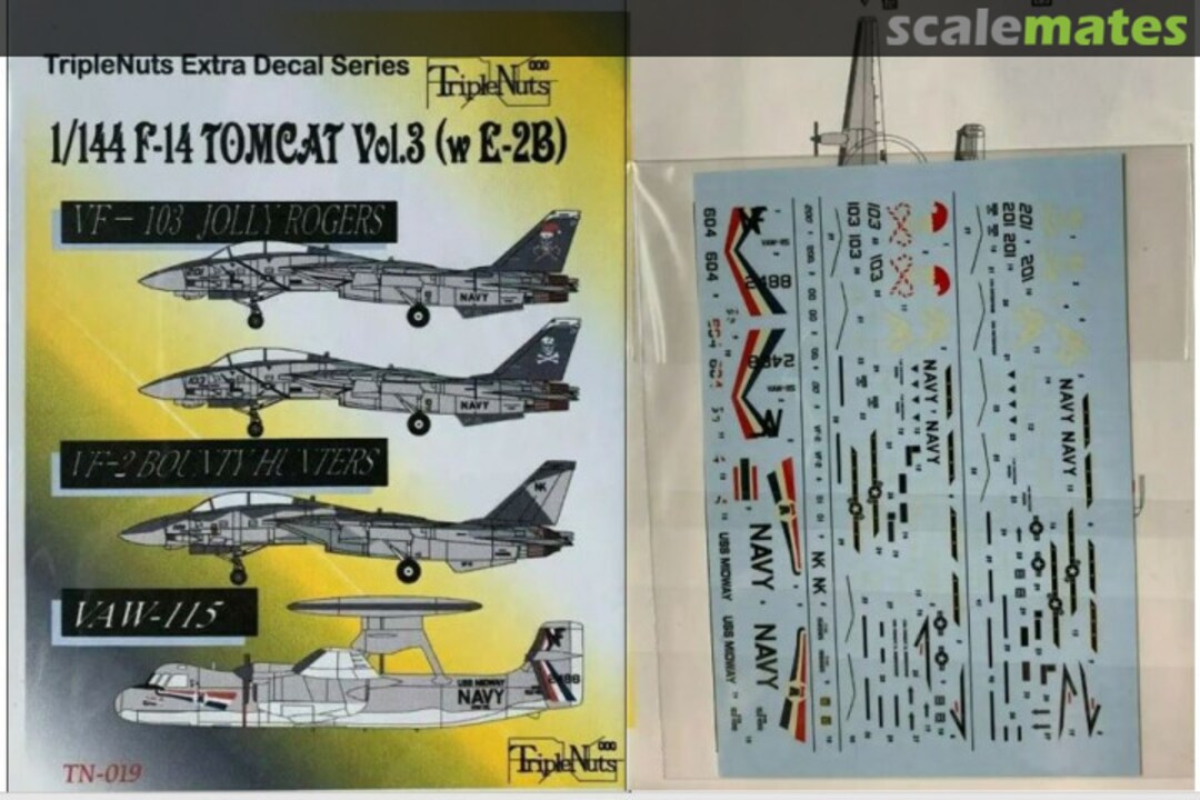 Boxart F-14 Tomcat Vol.3 (w/ E-2B) TN-019 Triple Nuts