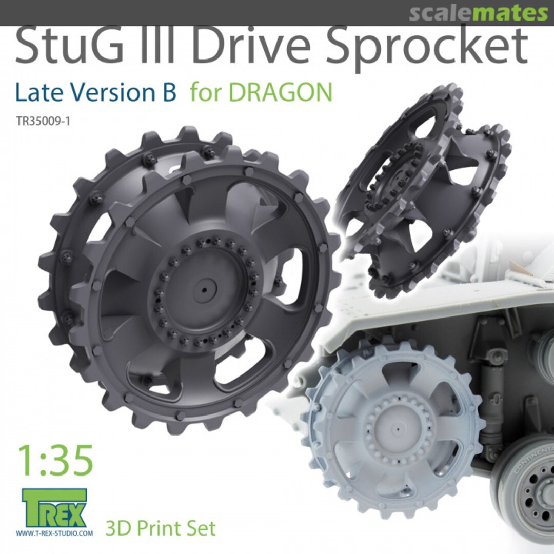 Boxart StuG III Drive Sprocket Late Version B TR35009-1 T-Rex Studio