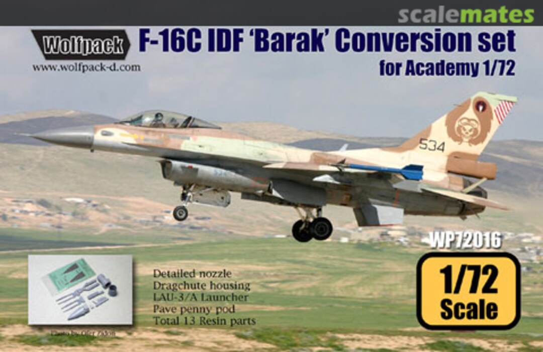 Boxart F-16C Block 40 IDF 'Barak' Conversion Set WP72016 Wolfpack