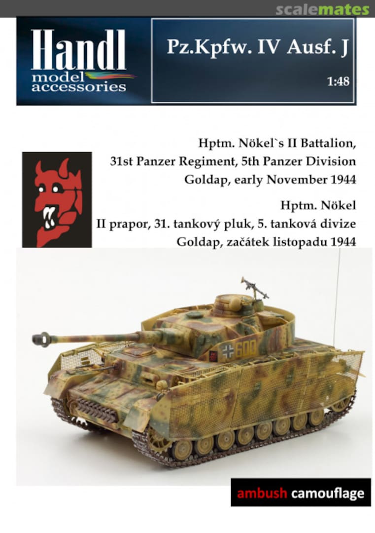 Boxart Pz.Kpfw. IV Ausf. J - Hptm. Nökel 001048 Handl