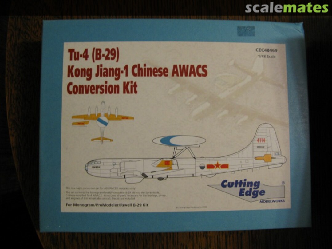 Boxart Tu-4 (B-29) Kong Jiang-1 Chinese AWACS CEC48469 Cutting Edge Modelworks