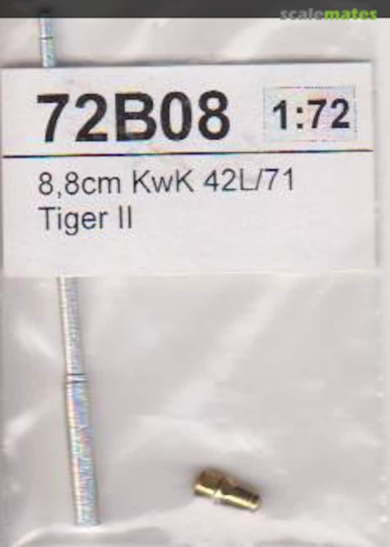 Boxart 8,8cm KwK 42L/71 Tiger II 72B08 RB Model