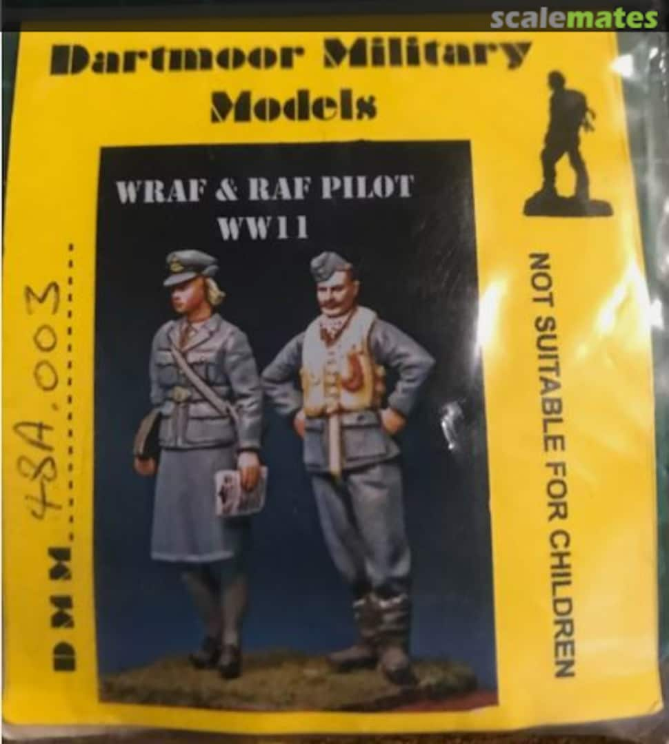 Boxart WWII Womens RAF Officer and RAF Pilot 48A003 Dartmoor Military Models