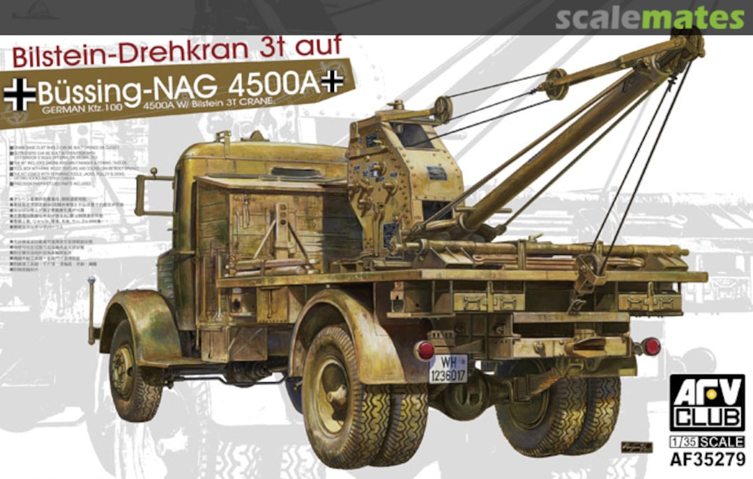 Boxart Bilstein-Drehkran 3t auf Büssing-NAG 4500A AF35279 AFV Club