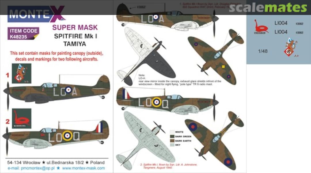 Boxart Spitfire Mk.I K48235 Montex