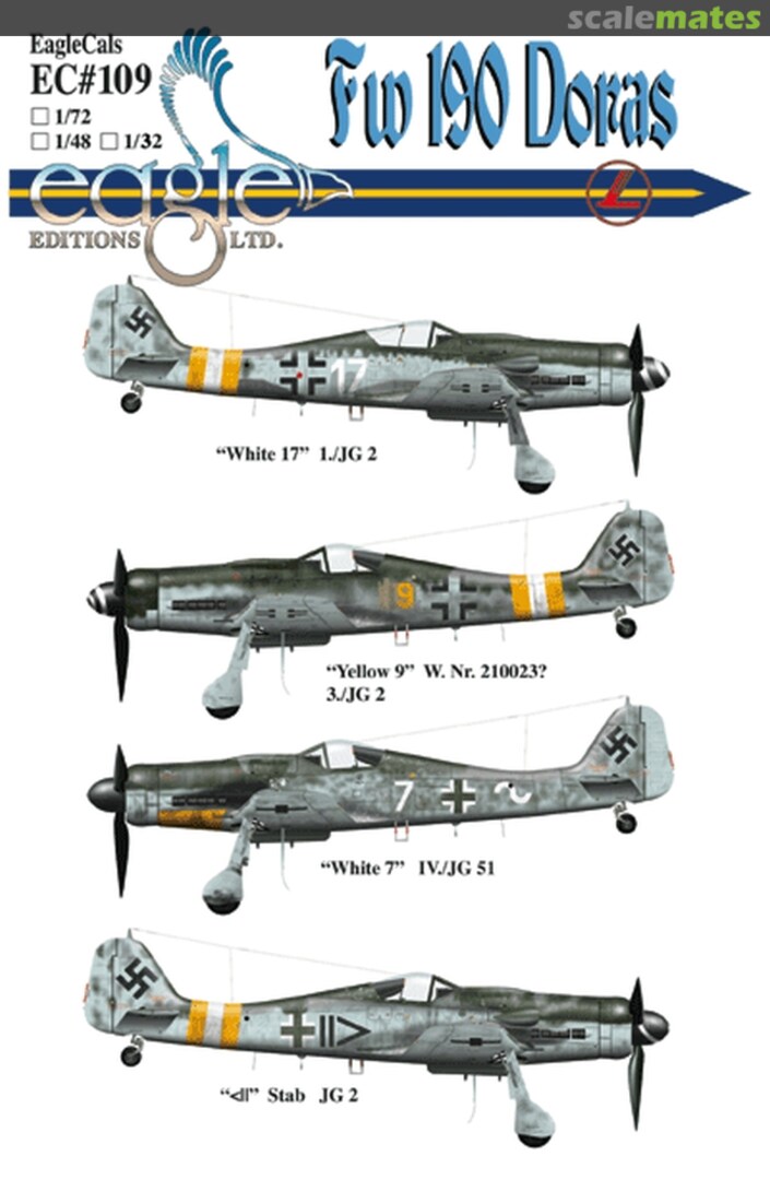 Boxart Fw 190 Doras EagleCals EC32-109 Eagle Editions