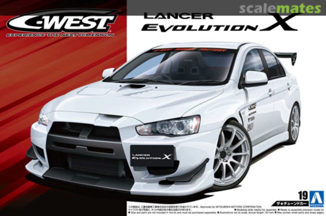 Boxart C-West CZ4A Lancer Evolution X '07 (Mitsubishi) 053201 Aoshima