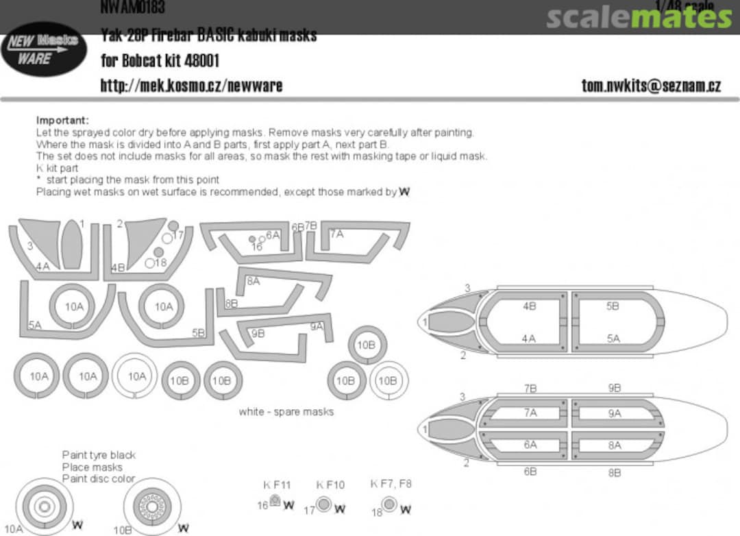 Boxart Yakovlev Yak-28P 'Firebar' BASIC NWAM183 New Ware