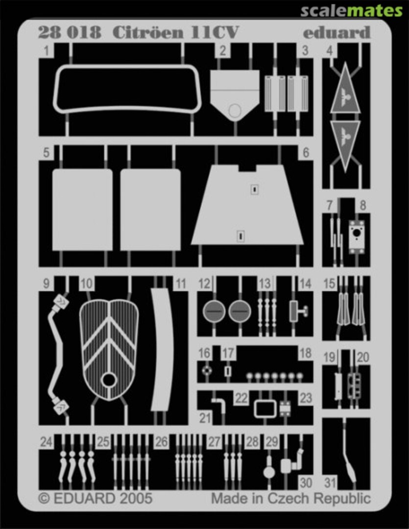 Boxart Citröen 11CV 28018 Eduard