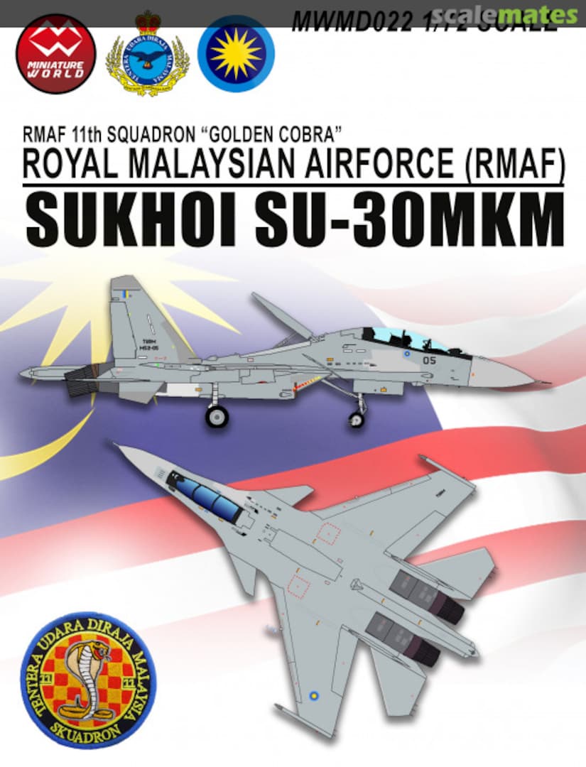 Boxart RMAF Sukhoi SU-30MKM MWMD022 MiniatureWorld Models