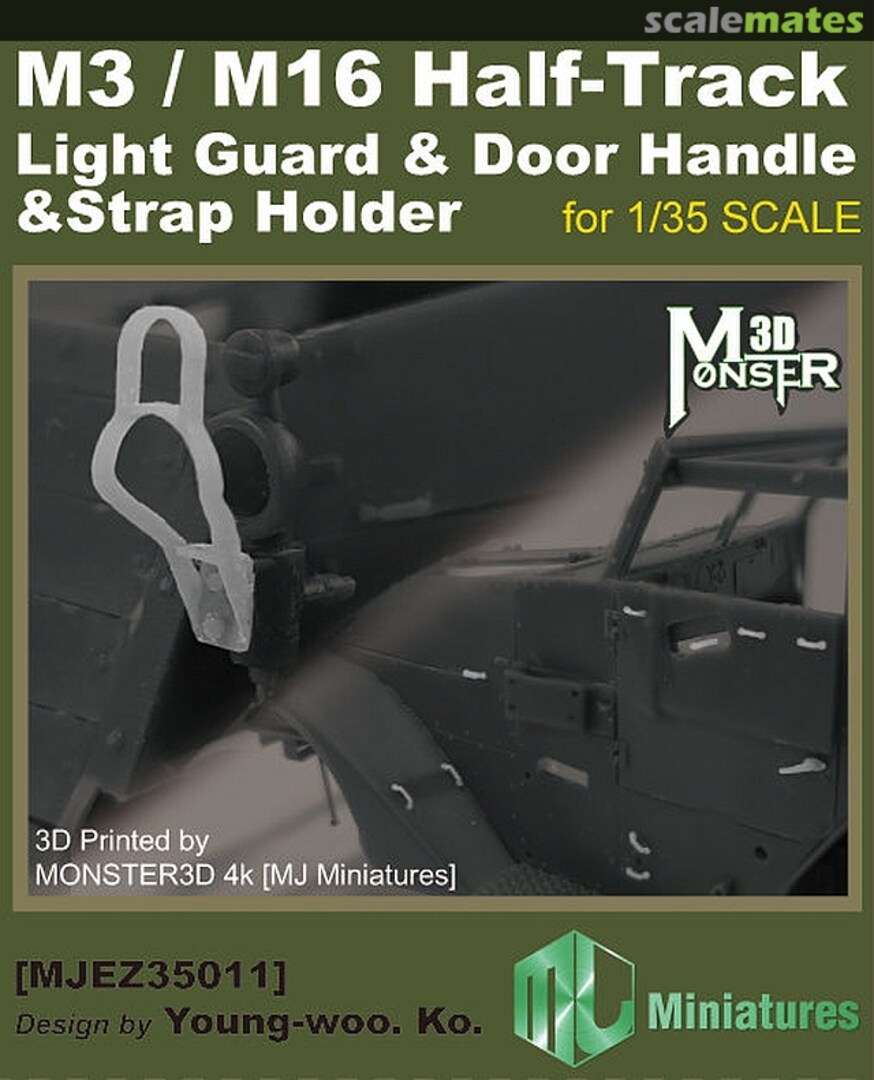 Boxart M3/M16 Half-Trank Light Guard & Door Handle & Strap Holder MJEZ35011 MJ Miniatures