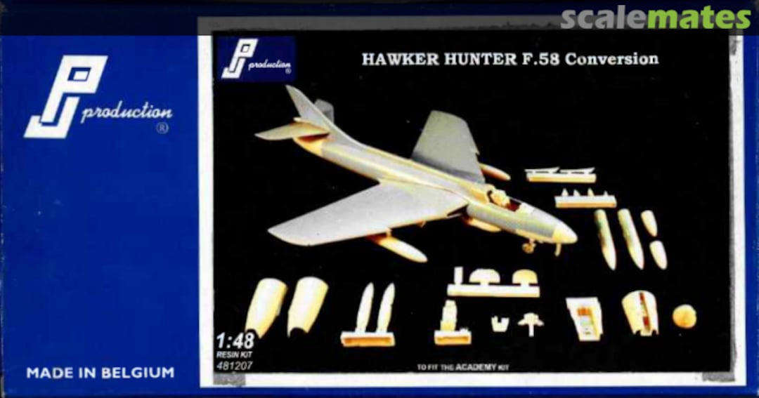 Boxart Hawker Hunter F.58 Conversion 481207 PJ Production