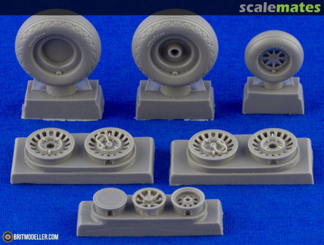 Boxart B-25 Mitchell Wheels/Circumferential Tread Pattern 4461 CMK