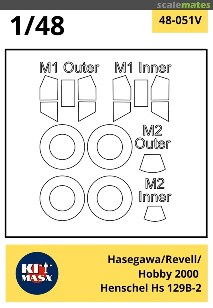 Boxart Henschel Hs 129B-2 48-051 Kit Masx